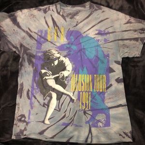 Guns N Roses Tye Dye Graphic TShirt
